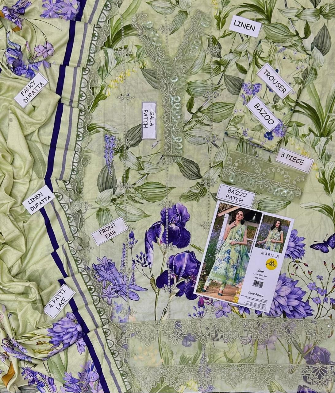 MARIA B LINEN 3PC