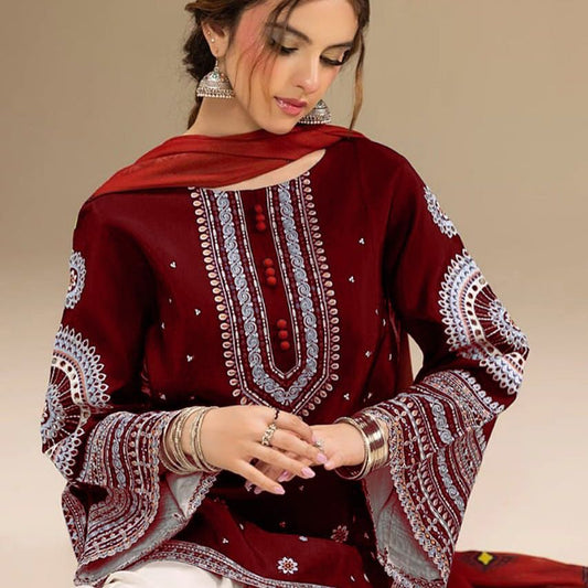 LAWN EMBROIDERY 3PC