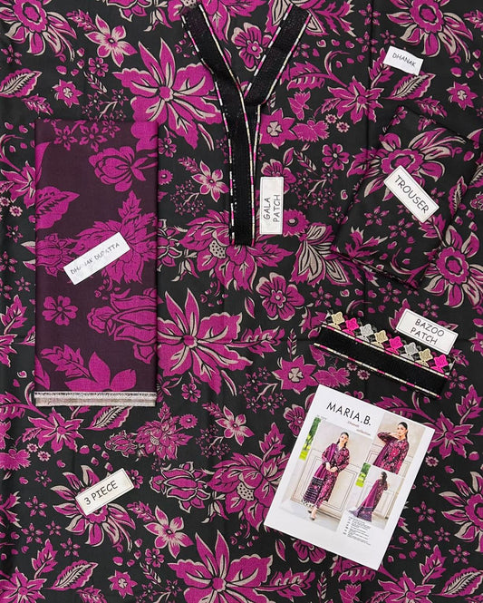 3PC DHANAK PATCHWORK