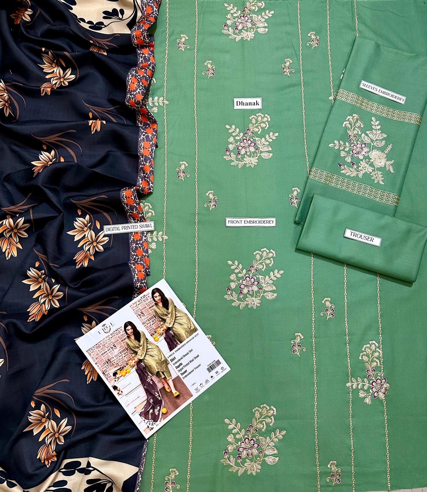 LAWN EMBROIDERY 3PC