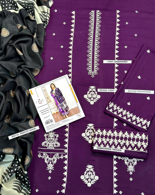 LAWN EMBROIDERY 3PC