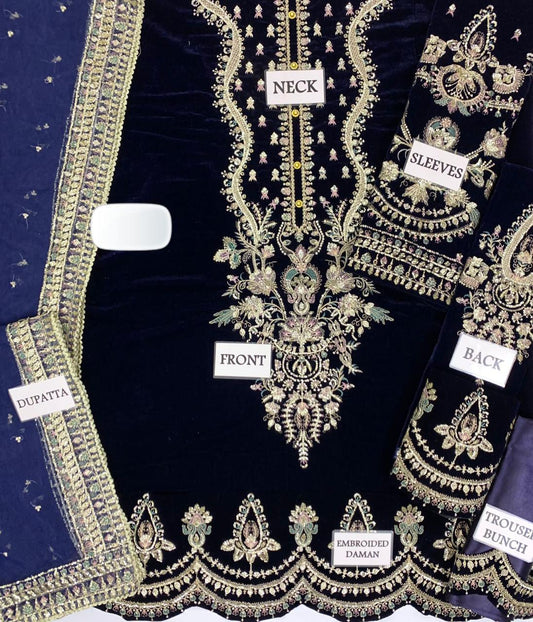 LUXERY VELVET UNSTITCHED