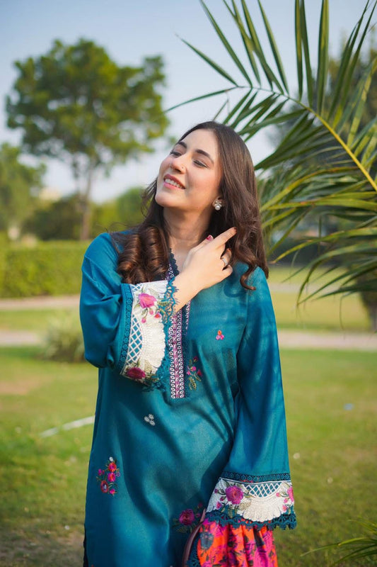 DHANAK EMBROIDERY 3PC