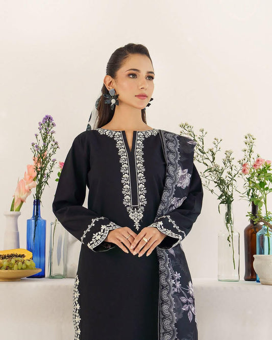 DHANAK EMBROIDERY 3PC