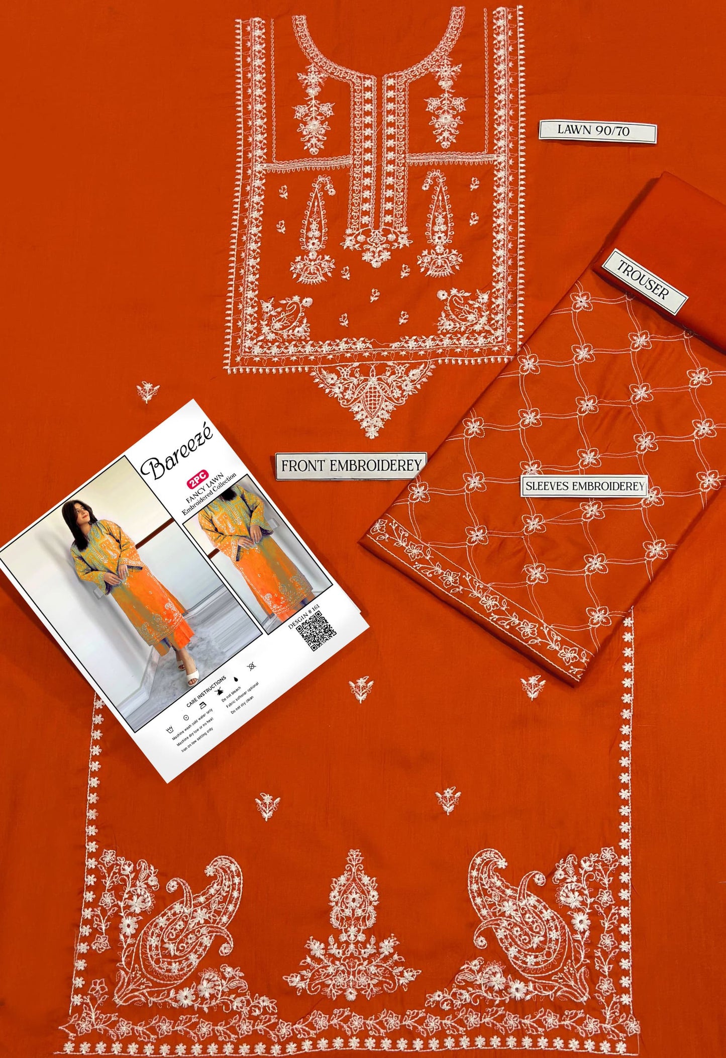 LAWN EMBROIDERY 2PC