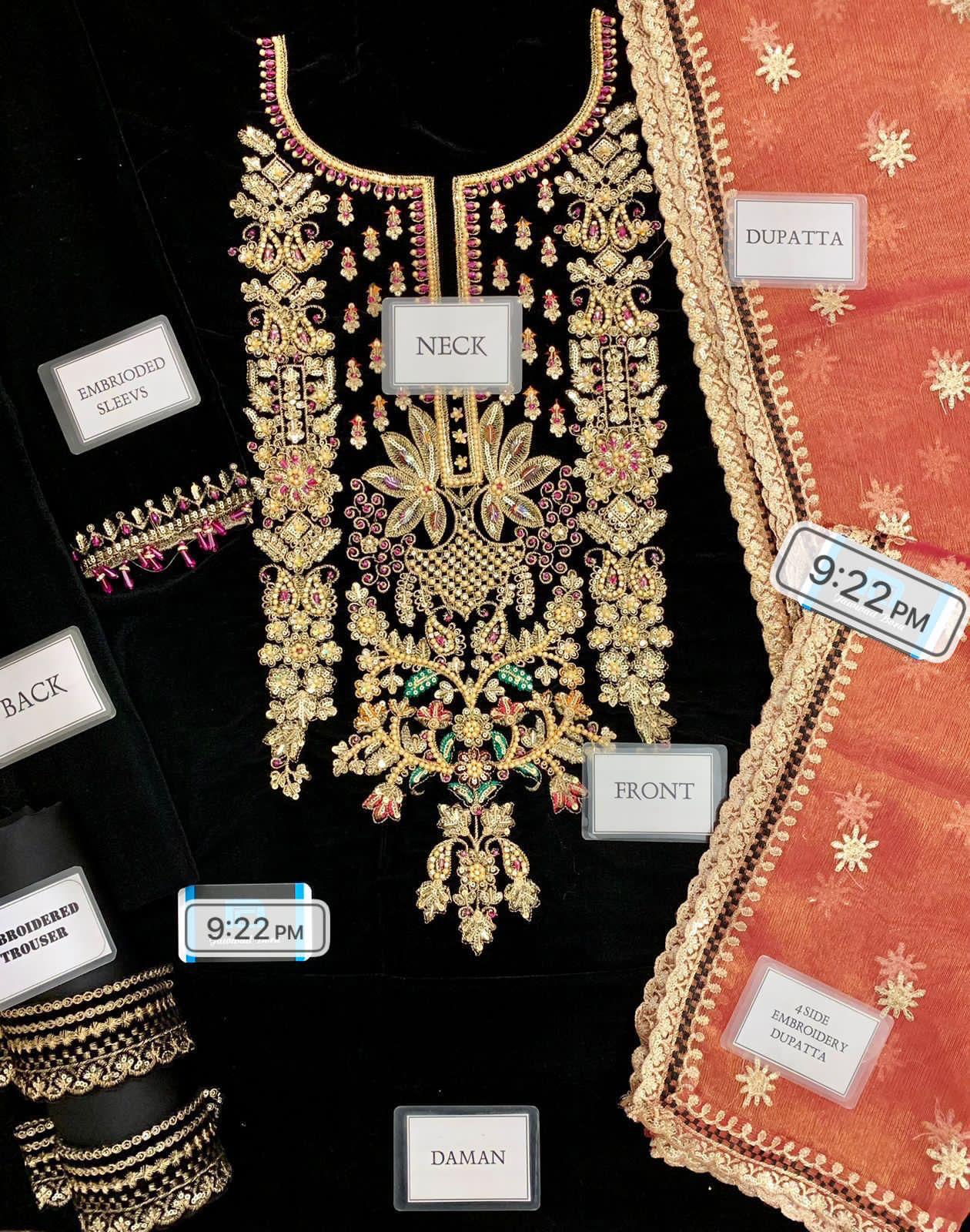 LUXERY VELVET UNSTITCHED