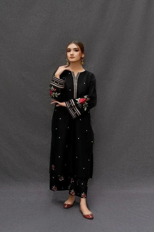 DHANAK EMBROIDERY 3PC