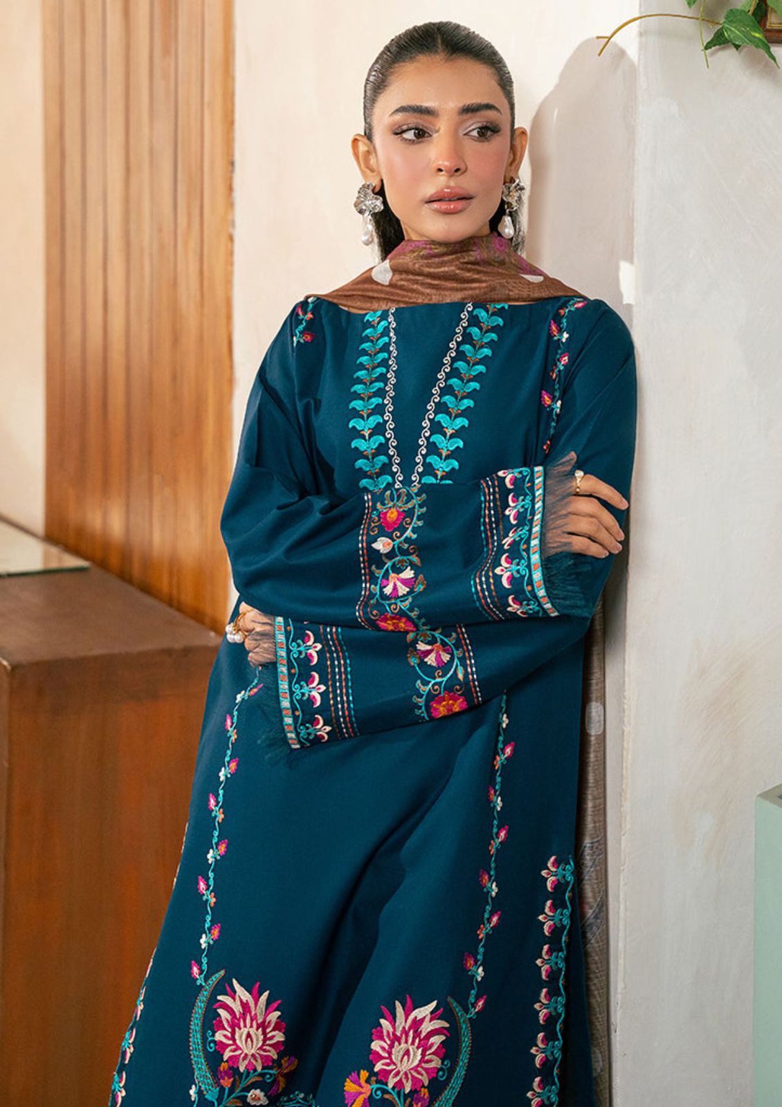 DHANAK EMBROIDERY 3PC