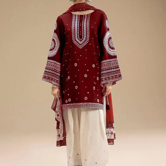 DHANAK EMBROIDERY 3PC
