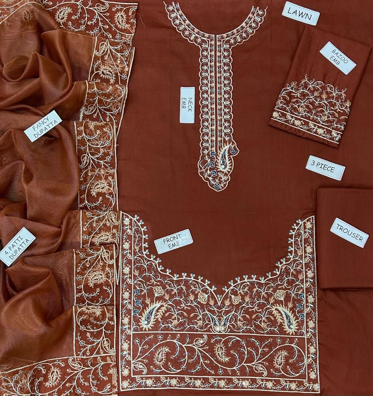 PREMIUM EMBROIDERY 3PC