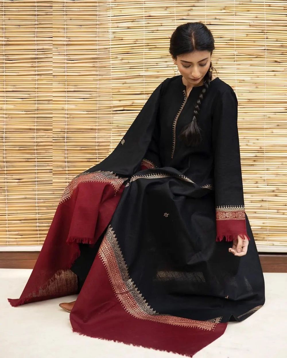 DHANAK EMBROIDERY 3PC