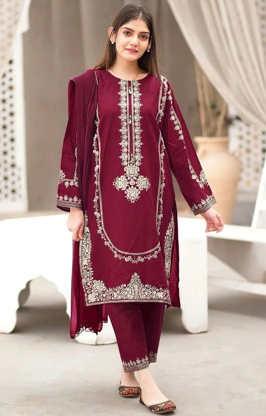 DHANAK EMBROIDERY 2PC