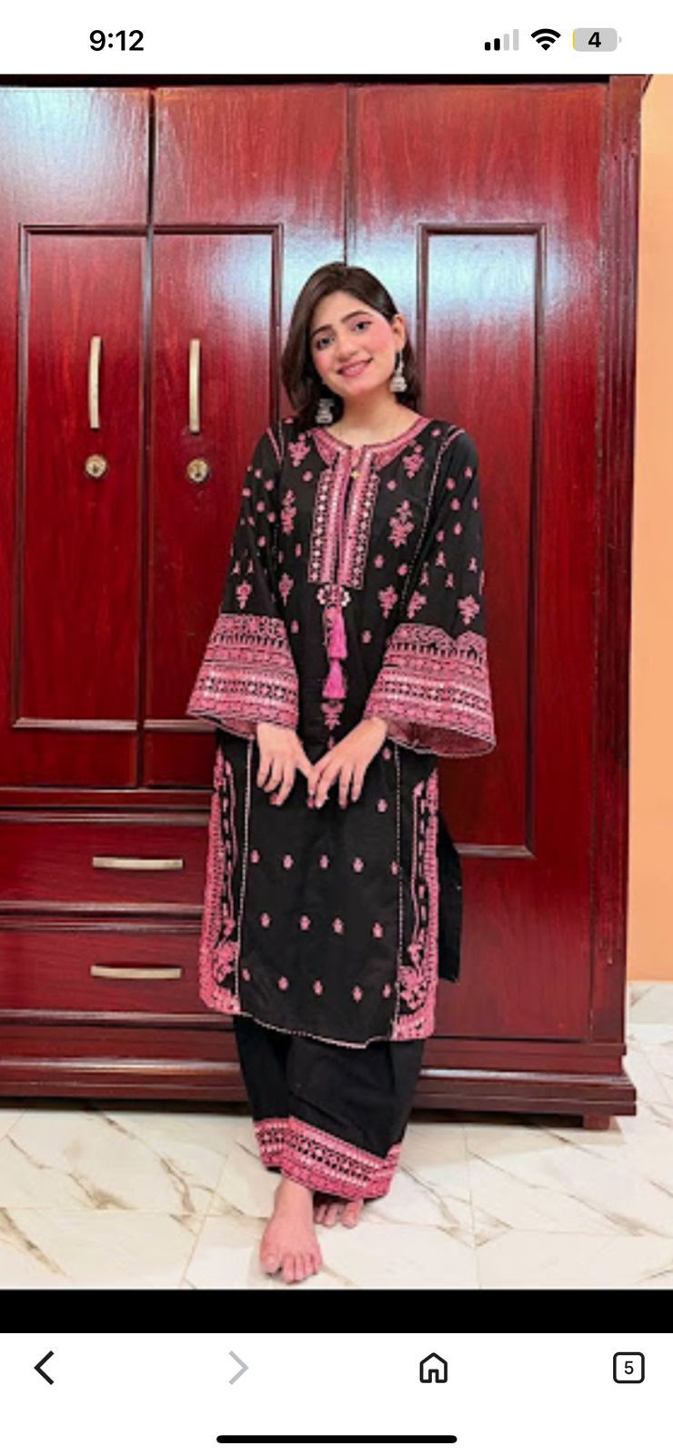 DHANAK EMBROIDERY 3PC