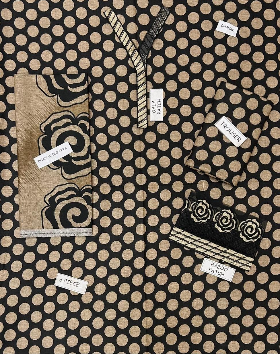 3PC DHANAK PATCHWORK