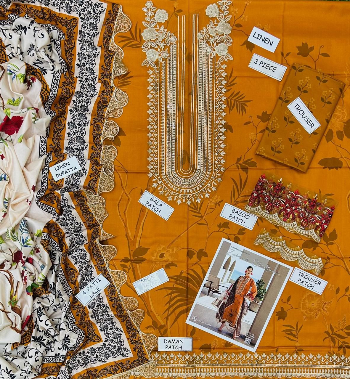 ZAINAB CHOTANI LINEN FANCY