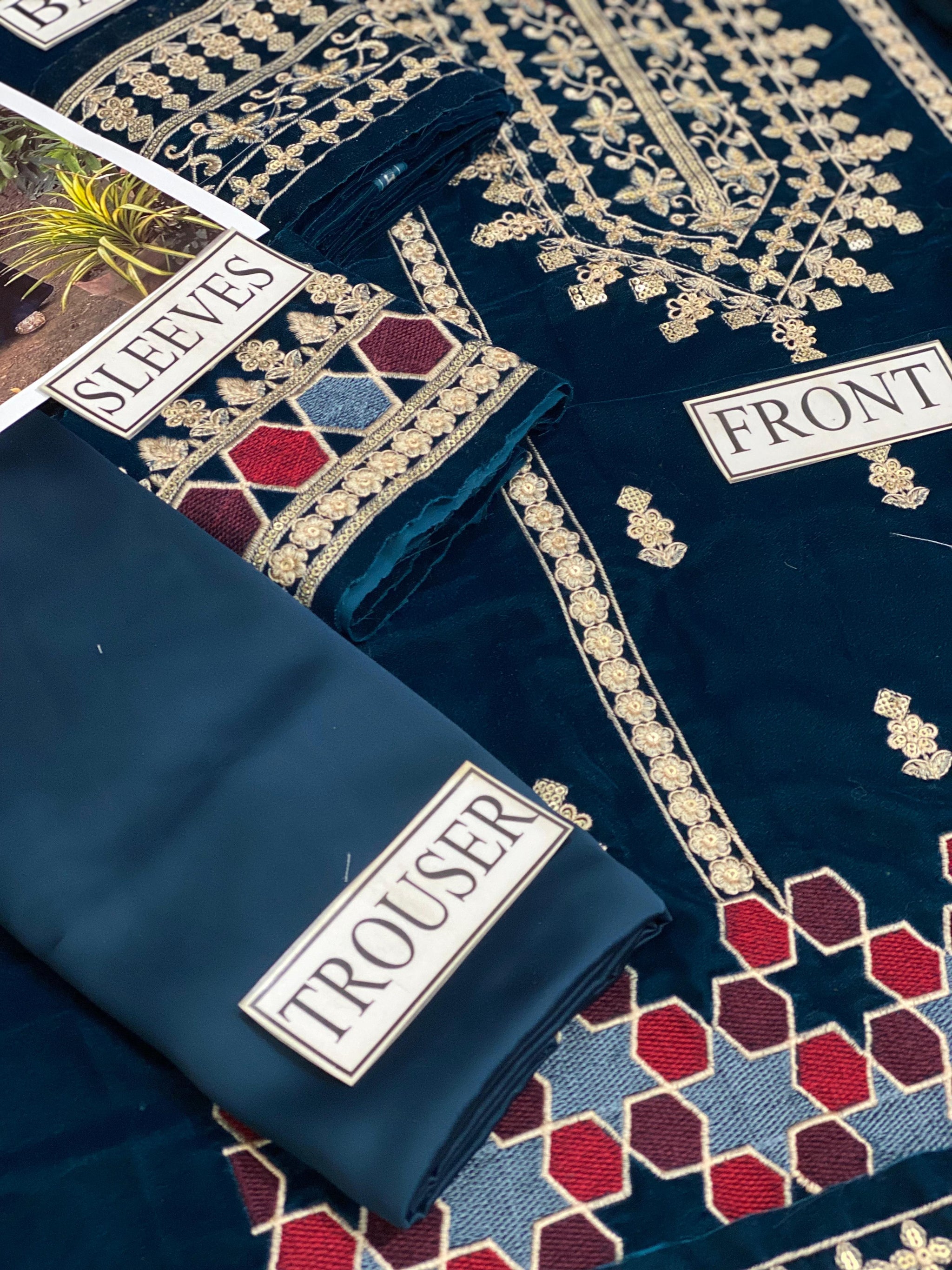 LUXERY VELVET UNSTITCHED