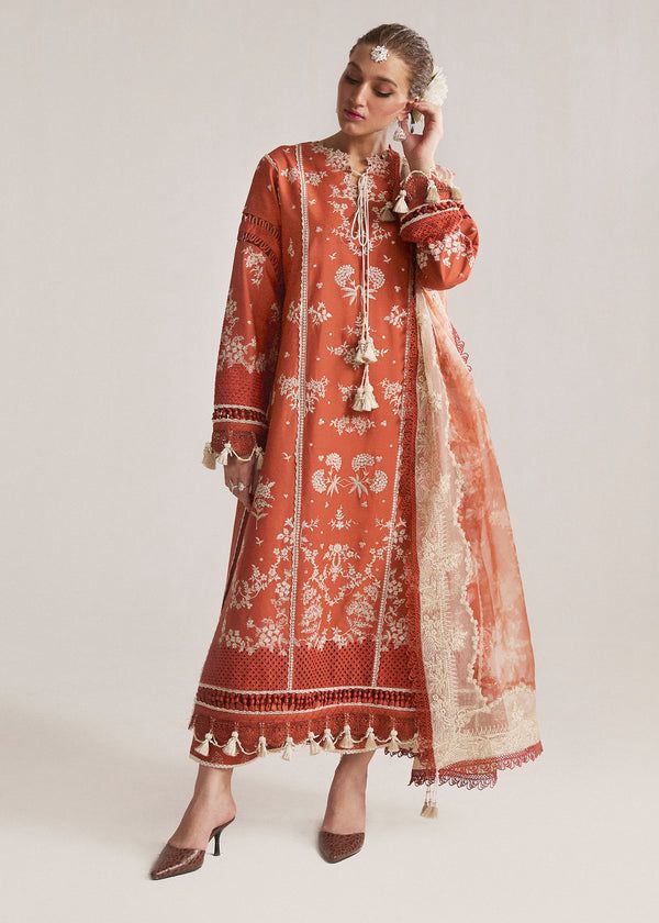 DHANAK EMBROIDERY 3PC