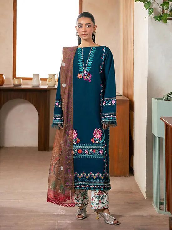DHANAK EMBROIDERY 3PC