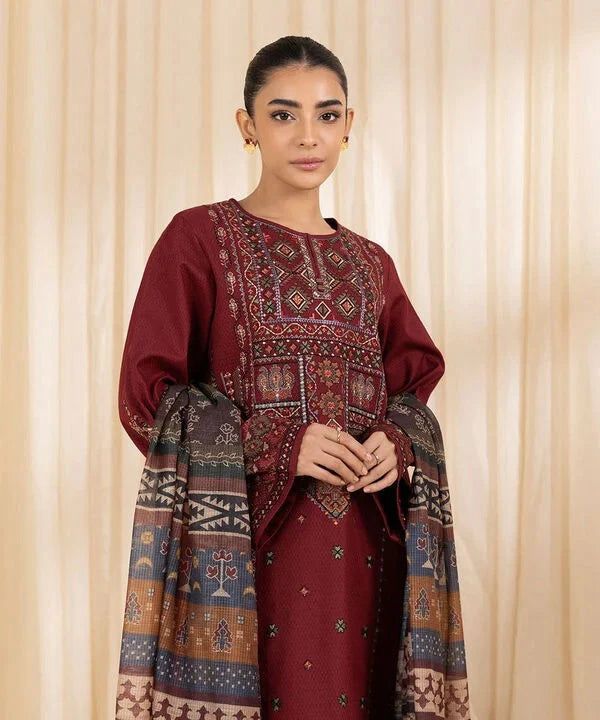 DHANAK EMBROIDERY 3PC