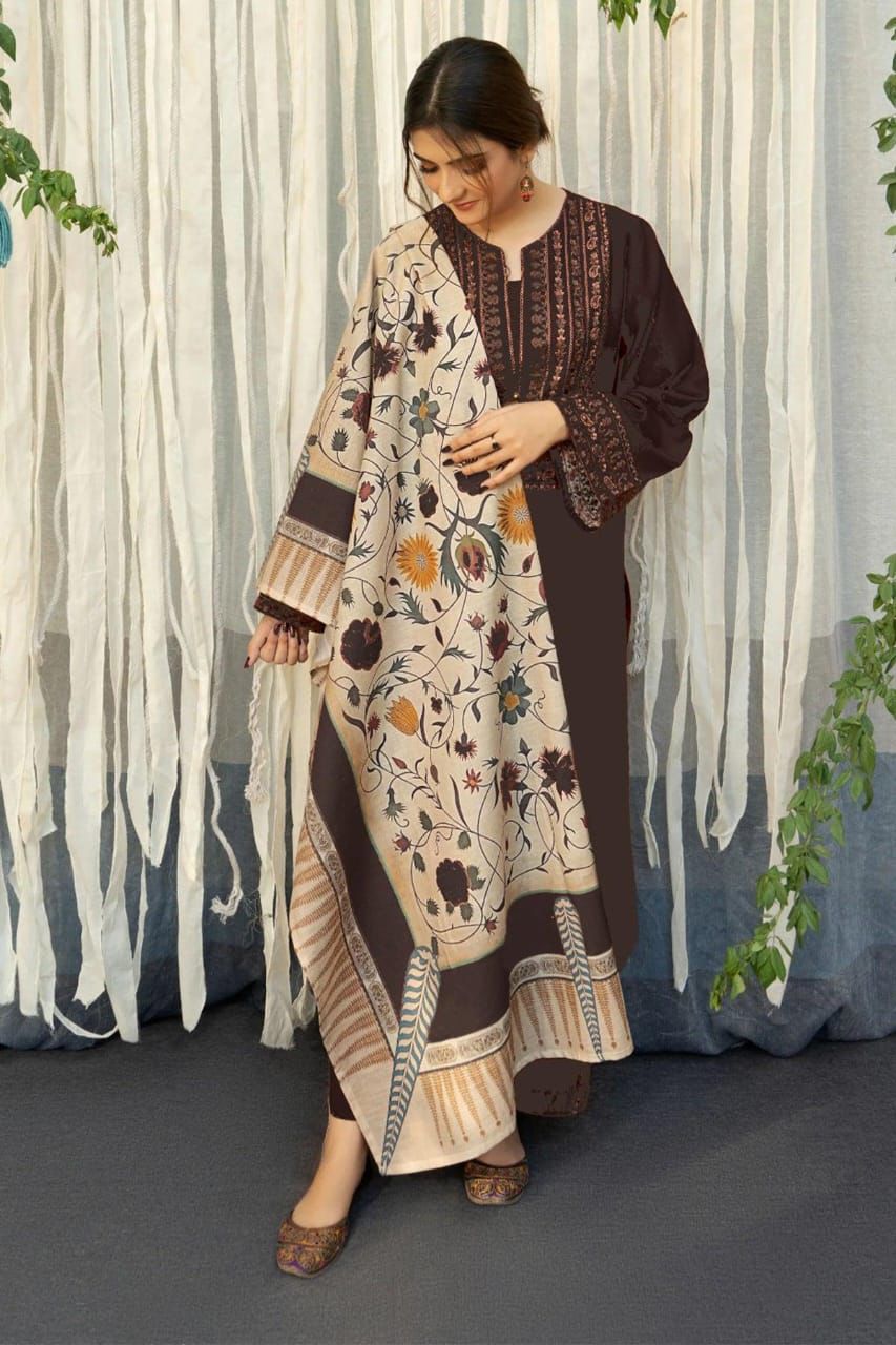 DHANAK EMBROIDERY 3PC