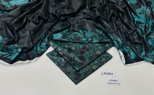 3PC LINEN UNSTITCHED