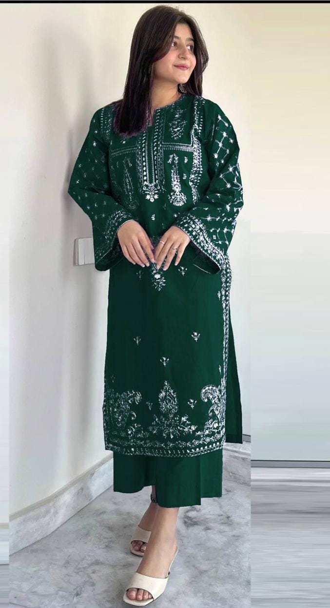 LAWN EMBROIDERY 2PC