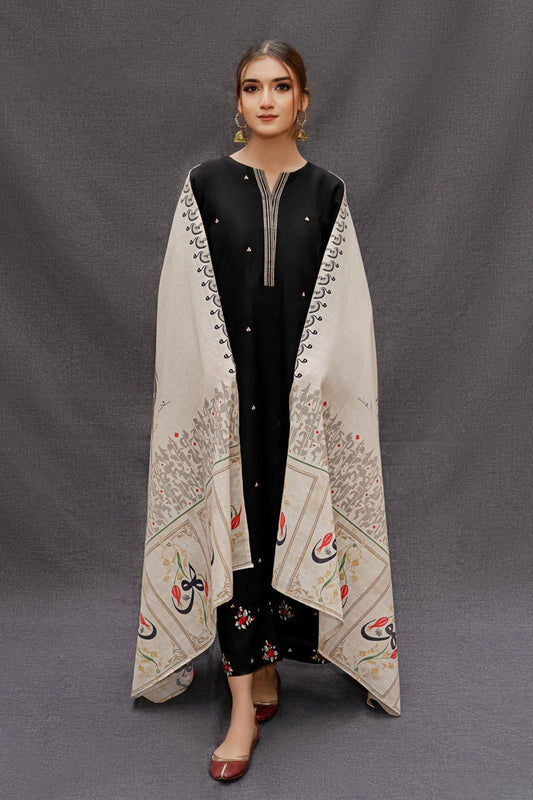 DHANAK EMBROIDERY 3PC