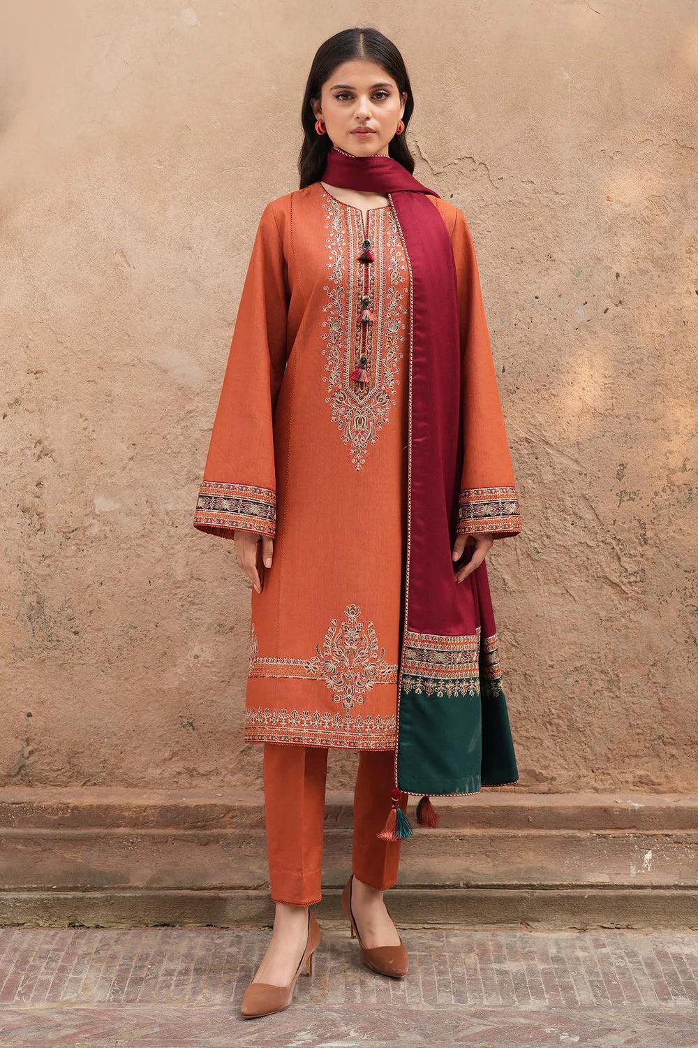 DHANAK EMBROIDERY 3PC