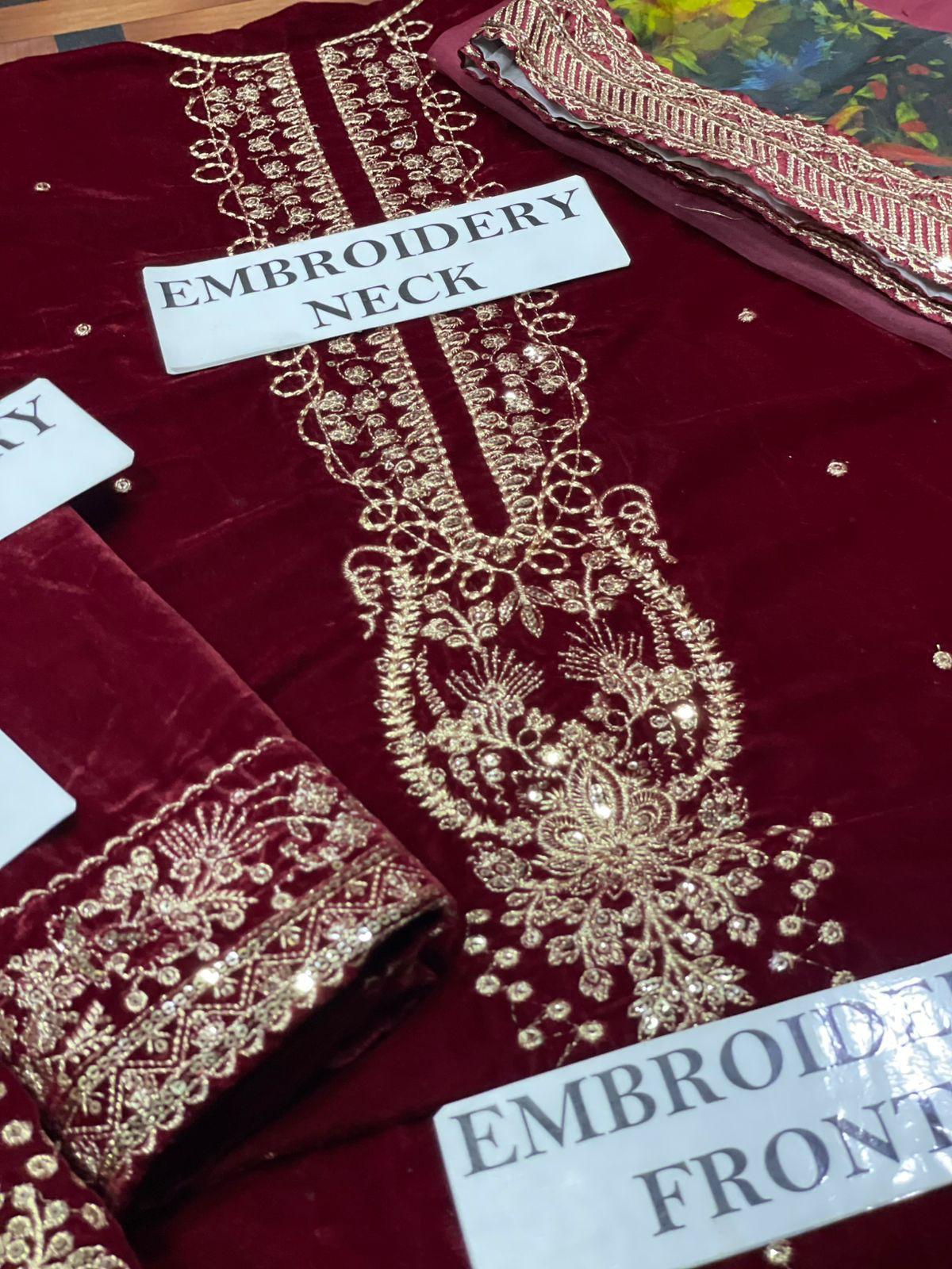 LUXERY VELVET UNSTITCHED