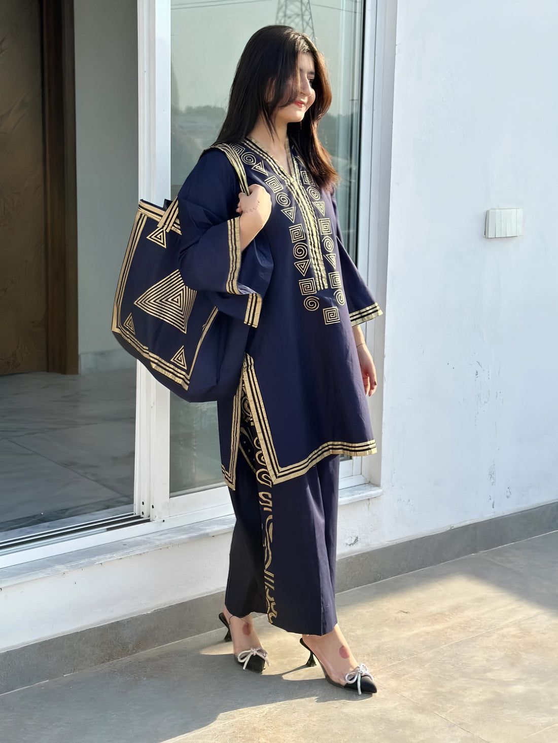 DHANAK EMBROIDERY 2PC