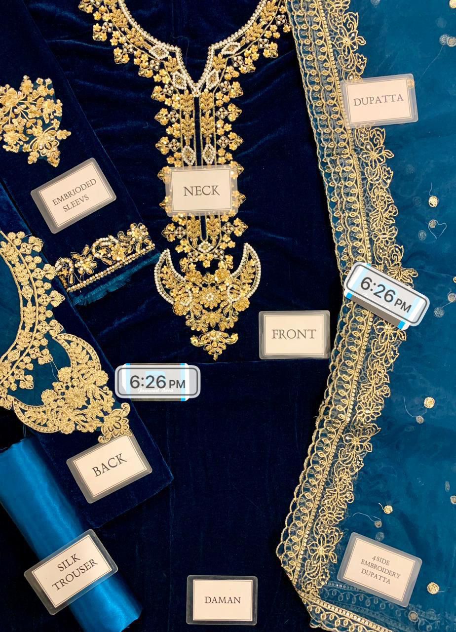 LUXERY VELVET UNSTITCHED