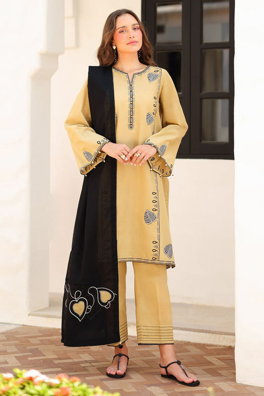 DHANAK EMBROIDERY 3PC