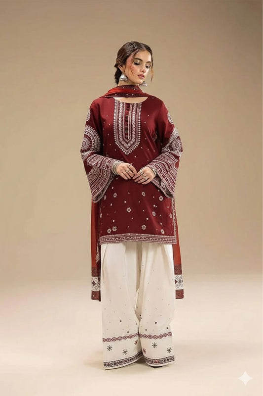 LAWN EMBROIDERY 3PC
