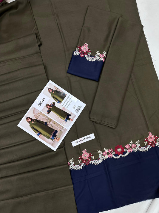 DHANAK EMBROIDERY 3PC