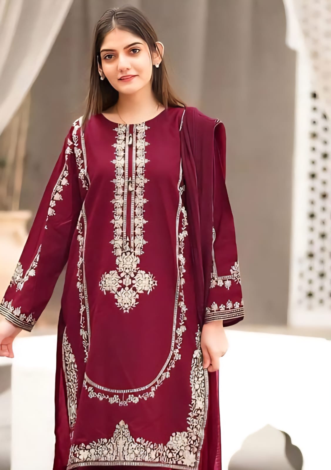 DHANAK EMBROIDERY 2PC