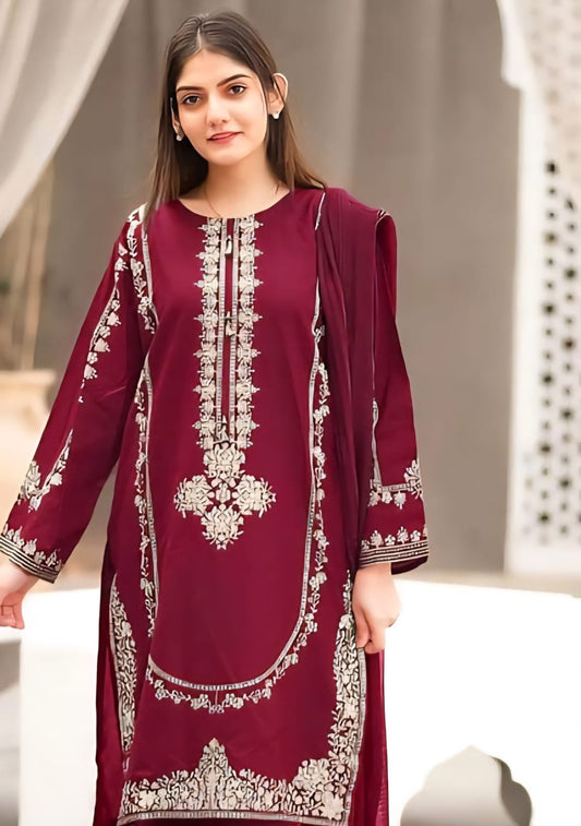 DHANAK EMBROIDERY 2PC