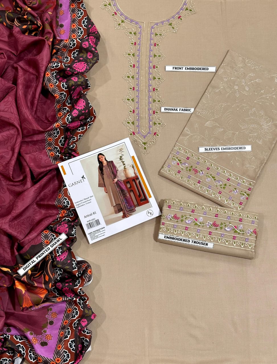 LAWN EMBROIDERY 3PC