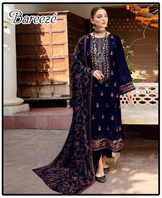 DHANAK EMBROIDERY 3PC